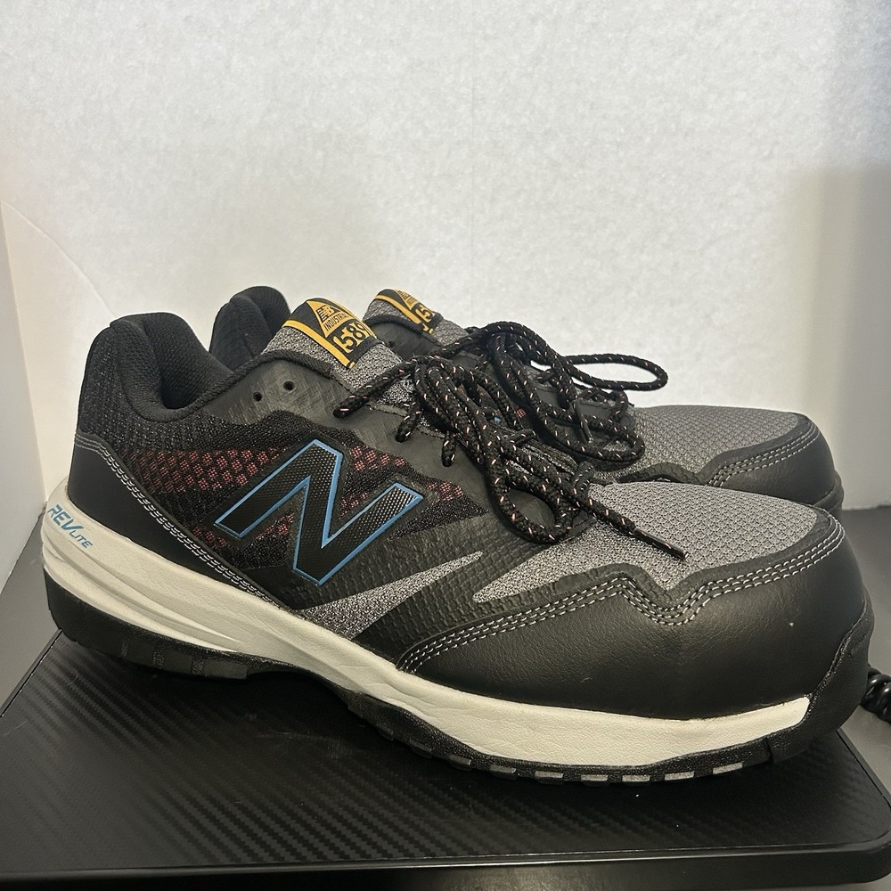 New Balance Industrial 589 Safety Shoes Mens Size 11.5 4E Comp Toe Black Work